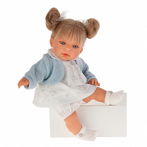 Кукла Тереза в голубом, озвученная, 37 см. (Antonio Juan Munecas, 1553B)